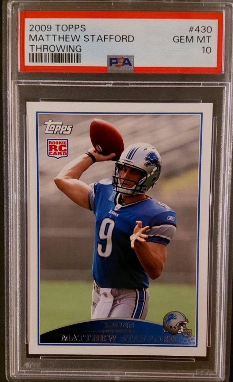 Matthew Stafford 2009 Topps rookie card PSA 10